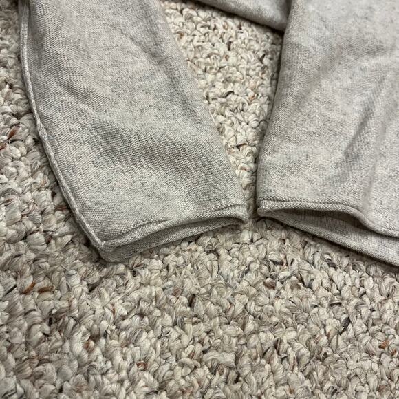 Free People Cashmere Silk Blend Sweater Long Sleeve Sz S Beige Cropped Casual - Picture 4 of 7